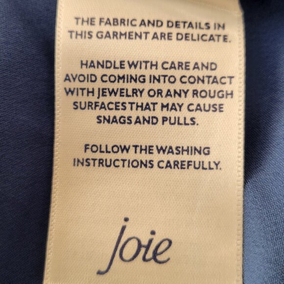 Joie Parisian Paisley Lined Maxi Tiered Boho Chiffon Dress Blue NEW Size 2X - Picture 12 of 14